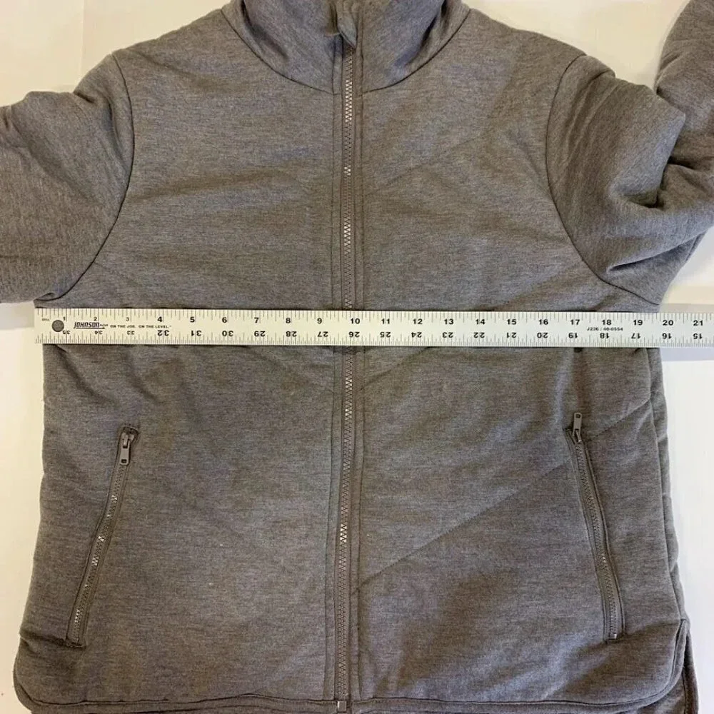 Three Dots Women's‎ Quilted Long Sleeve Full Zip Jacket Size S